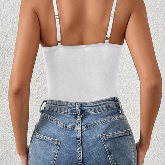 White Corset Body Suit Size M - Picture 2 of 7